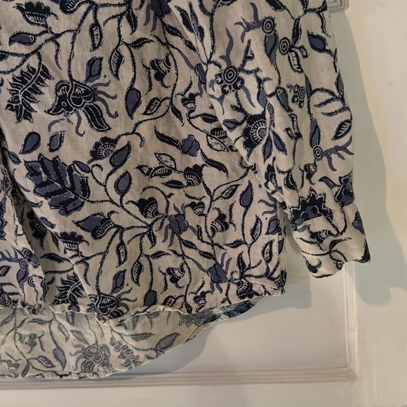 Rachel Zoe linen shirt - Picture 3 of 4